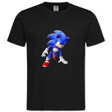 TSonic Movie Version -shirt with Print Sonic Movie Version - 2XL black