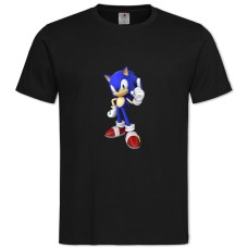TSonic Game Hero Print -shirt with Print Sonic Game Hero Print - 2XL black