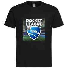 Футболка с принтом Рокет Лига Логотип - 2XL черная
