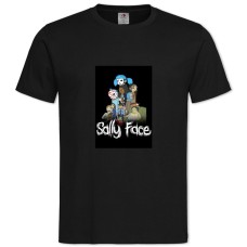 TSally Face Theme -shirt with Print Sally Face Theme - 2XL black