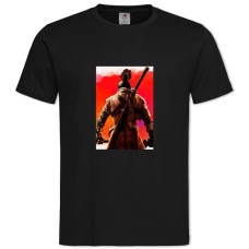 TSekiro Shadow Die Twice Print Hero -shirt with Print Sekiro Shadow Die Twice Print Hero - 2XL black