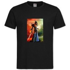 TSpellforce Hero Girl Print -shirt with Print Spellforce Hero Girl Print - 2XL black