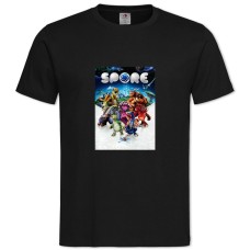 TSpore Print Heroes -shirt with Print Spore Print Heroes - 2XL black