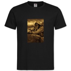 TStalker Theme Hero Print -shirt with Print Stalker Theme Hero Print - 2XL black