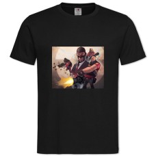 TTeam Fortress Hero Print -shirt with Print Team Fortress Hero Print - 2XL black