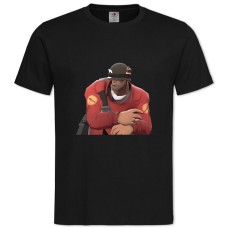 TTeam Fortress Theme Hero -shirt with Print Team Fortress Theme Hero - 2XL black