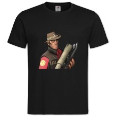 TTeam Fortress Hero Theme -shirt with Print Team Fortress Hero Theme - 2XL black