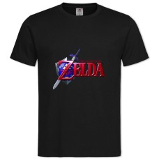TThe Legend Of Zelda Logo -shirt with Print The Legend Of Zelda Logo - 2XL black