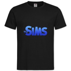 TThe Sims Blue Logo -shirt with Print The Sims Blue Logo - 2XL black