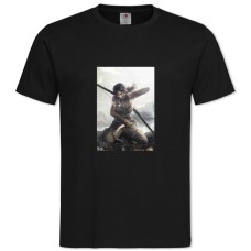 TTomb Raider Lara Croft Hero Girl -shirt with Print Tomb Raider Lara Croft Hero Girl - 2XL black