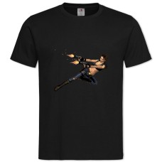 TTomb Raider Lara Croft With Guns -shirt with Print Tomb Raider Lara Croft With Guns - 2XL black