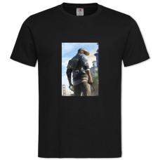 TWatch Dogs Main Hero -shirt with Print Watch Dogs Main Hero - 2XL black