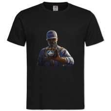 TWatch Dogs Main Hero Print -shirt with Print Watch Dogs Main Hero Print - 2XL black