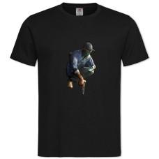 TWatch Dogs Theme Main Hero Print -shirt with Print Watch Dogs Theme Main Hero Print - 2XL black