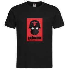TWolfenstein Theme -shirt with Print Wolfenstein Theme - 2XL black