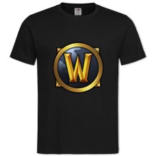TWorld Of Warcraft Logo -shirt with Print World Of Warcraft Logo - 2XL black