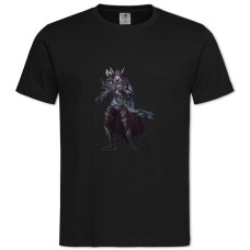 TWorld Of Warcraft Sylvanas Windrunner -shirt with Print World Of Warcraft Sylvanas Windrunner - 2XL black