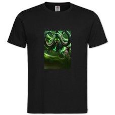 TWorld Of Warcraft Illidan Stormrage -shirt with Print World Of Warcraft Illidan Stormrage - 2XL black