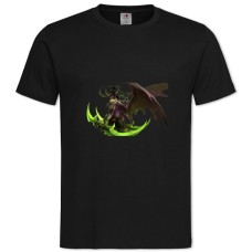 TWorld Of Warcraft Illidan Stormrage Hero -shirt with Print World Of Warcraft Illidan Stormrage Hero - 2XL black