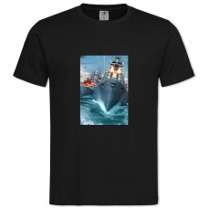 TWorld Of Warships Print -shirt with Print World Of Warships Print - 2XL black