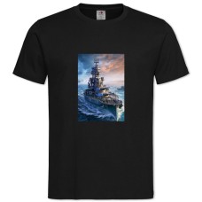 TWorld Of Warships Theme Print -shirt with Print World Of Warships Theme Print - 2XL black