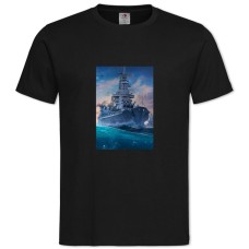 TWorld Of Warships Boat Print -shirt with Print World Of Warships Boat Print - 2XL black