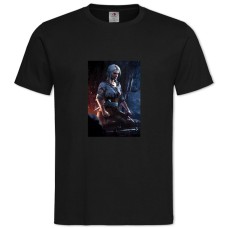 TThe Witcher Ciri Hero -shirt with Print The Witcher Ciri Hero - 2XL black