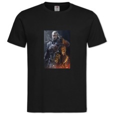 TThe Witcher Geralt -shirt with Print The Witcher Geralt - 2XL black