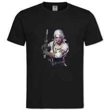 TThe Witcher Ciri Hero Print -shirt with Print The Witcher Ciri Hero Print - 2XL black