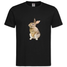 TCute Rabbit -shirt with Print Cute Rabbit - 2XL black