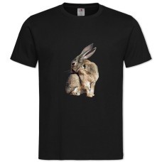 TWild Rabbit Scratches -shirt with Print Wild Rabbit Scratches - 2XL black
