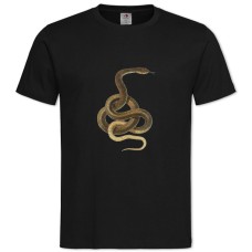 TYellow Snake Jigsaw -shirt with Print Yellow Snake Jigsaw - 2XL black