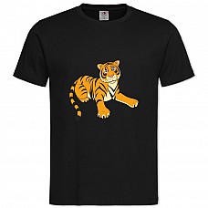 TTiger From Cartoon -shirt with Print Tiger From Cartoon - 2XL black