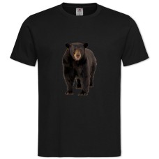 Футболка с принтом Забавный Медведь - 2XL черная