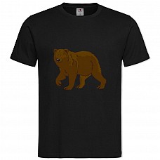 TBear From Cartoon -shirt with Print Bear From Cartoon - 2XL black