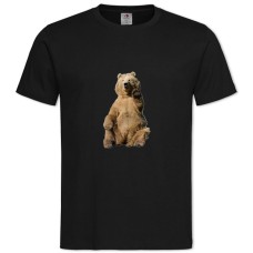 TCute White Bear -shirt with Print Cute White Bear - 2XL black
