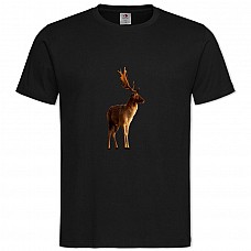 Футболка с принтом Дорогой С Большими Рогами - 2XL черная