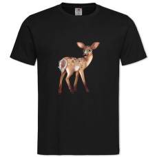 TCute Dear From Cartoon -shirt with Print Cute Dear From Cartoon - 2XL black