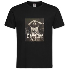 Футболка с принтом Эминем 2 - 2XL черная