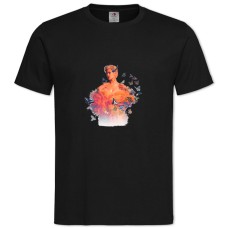 Футболка с принтом Хэлси - 2XL черная