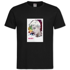 Футболка с принтом Хэлси 2 - 2XL черная