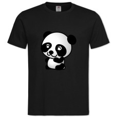 TCute Panda -shirt with Print Cute Panda - 2XL black