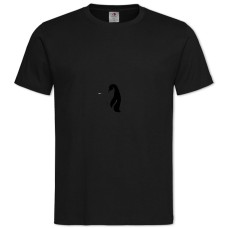 Футболка с принтом Пингвин С Крыльями - 2XL черная