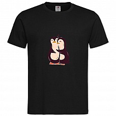 TTwo Cute Penguins -shirt with Print Two Cute Penguins - 2XL black