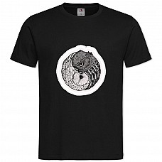 TTwo Owls -shirt with Print Two Owls - 2XL black
