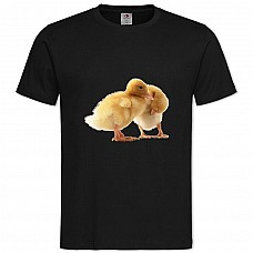 TTwo Small Ducks -shirt with Print Two Small Ducks - 2XL black