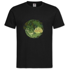 Футболка с принтом С - 2XL черная