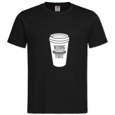 TCoffee And Girl 2 -shirt with Print Coffee And Girl 2 - 2XL black