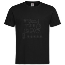 TBlood And Coffee -shirt with Print Blood And Coffee - 2XL black