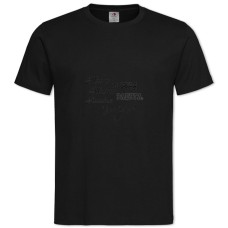 Футболка с принтом Жизнь - Не Зебра - 2XL черная